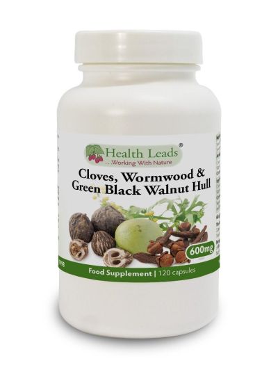 Health Leads Gewürz Nelken, Wermutkraut & Grün Schwarz Walnuss 600mg x 120 Kaps