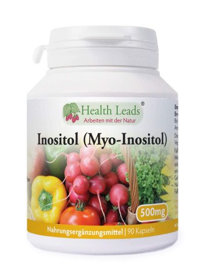 Health Leads Inositol (Myo-Inositol) 500mg x 90 Kaps