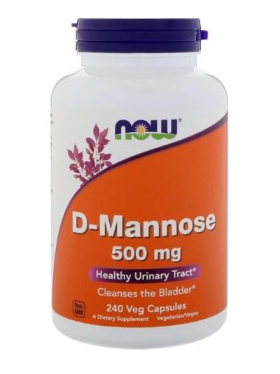 NOW FOODS D-MANNOSE 500 MG 240 VEGETARISCHE KAPSELN
