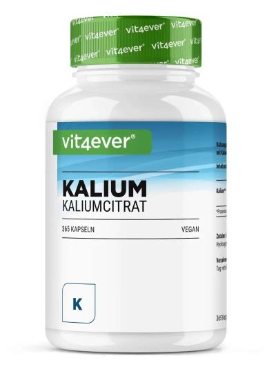 Vit4ever Kaliumcitrat 365 Kapseln
