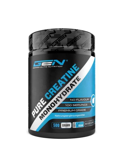 German Elite Nutrition Creatin Monohydrat Pulver, 100% rein, 500g