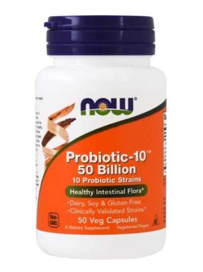 Now Foods Probiotic-10 50 Milliarden 50 Veggie-Kapseln