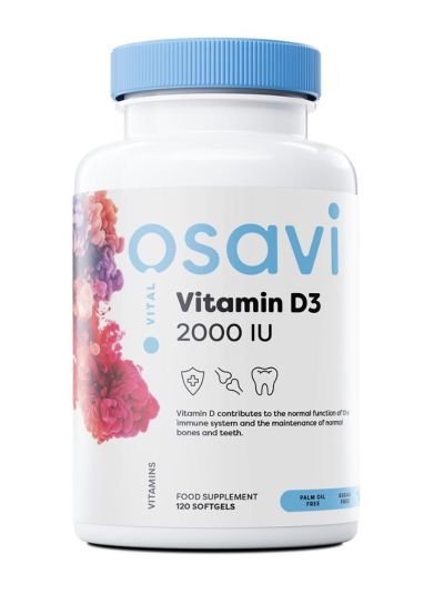 Osavi Vitamin D3 - 2000IU - 120 softgels