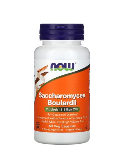 Now Foods Saccharomyces boulardii, 60 vegetarische Kapseln