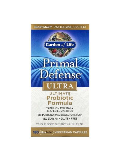 Garden of Life, Primal Defense®, Ultra, Ultimate Probiotic Formula, 180 UltraZorbe™ Vegetarian Capsules