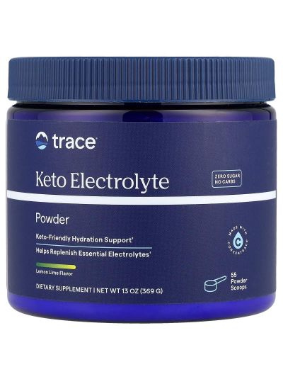 Trace Minerals, Keto Electrolyte Powder, Lemon Lime, 13 oz (369 g)