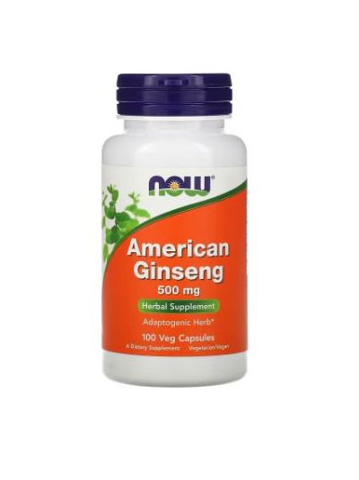 Now Foods American Ginseng, amerikanischer Ginseng, 500 mg, 100 Kapseln