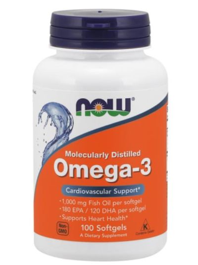 NOW FOODS OMEGA-3 100 SOFTGEL-KAPSELN