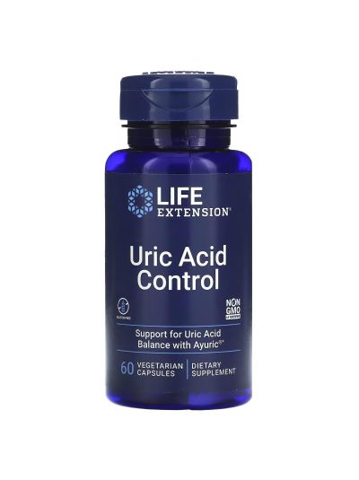 Life Extension Uric Acid Control, Harnsäurekontrolle, 60 pflanzliche Kapseln