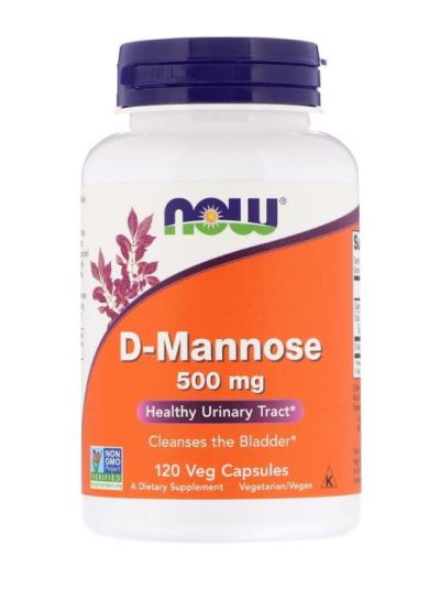 NOW FOODS D-MANNOSE 500 MG 120 VEGETARISCHE KAPSELN