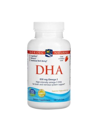 Nordic Naturals DHA Erdbeere, 180 Weichkapseln