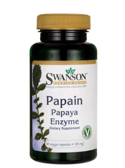 SWANSON PAPAIN PAPAYA ENZYME 100 MG 90 KAPSELN