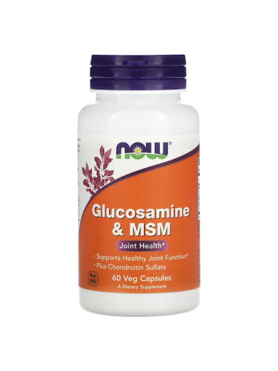 NOW Foods, Glucosamine & MSM, 60 Veg Capsules
