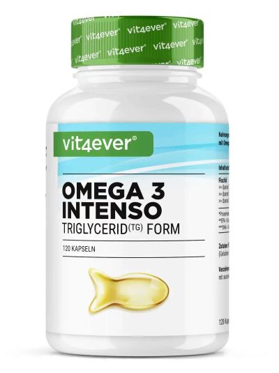 Vit4ever Omega 3 Intenso Fischöl 365 Softgels