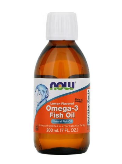 Now Foods Omega-3 Fisch Öl, Zitronen Geschmack, 200 ml