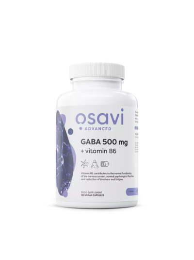 Osavi GABA 500mg + Vitamin B6 - 120 vcaps