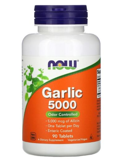 NOW Foods Garlic 5000 Knoblauch 90 Tabletten