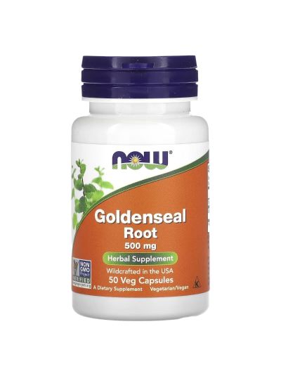 NOW Foods, Goldenseal Root, 500 mg, 50 Veg Capsules