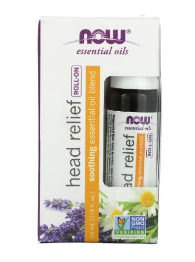 NOW Foods Essential Oils Head Relief Roll-on von Kopfschmerzen, 10 ml 