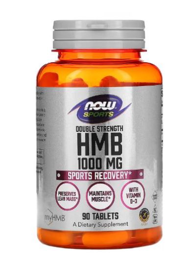 Now Foods Sports HMB, doppelte Stärke, 1.000 mg, 90 Tabletten