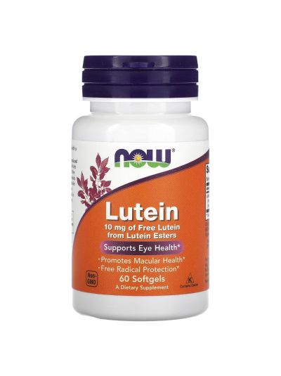 NOW Foods, Lutein, 10 mg, 60 Softgels