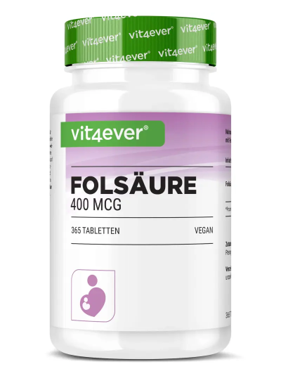 Vit4ever Folsäure - 400 mcg, 365 Tabletten