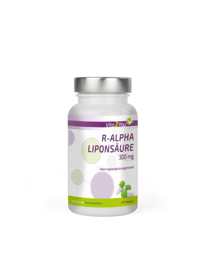 Vita2You R Alpha Liponsäure 300mg - 120 Kapseln - Hohe Bioverfügbarkeit 