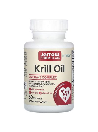 Jarrow Formulas, Krill Oil, Krillöl, 60 Weichkapseln