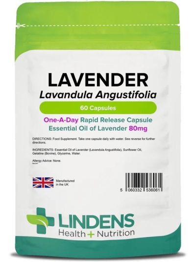 Lindens Lavendelöl 80 mg, 60 Kapseln