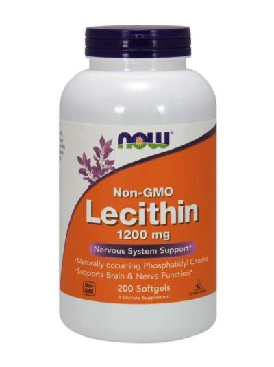 NOW FOODS LECITHIN 1.200 MG, 200 SOFTGELS