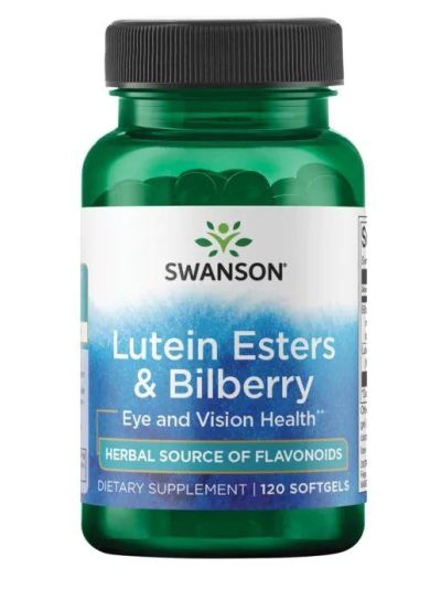 Swanson Premium Luteinester & Heidelbeere 120 Weichkapseln