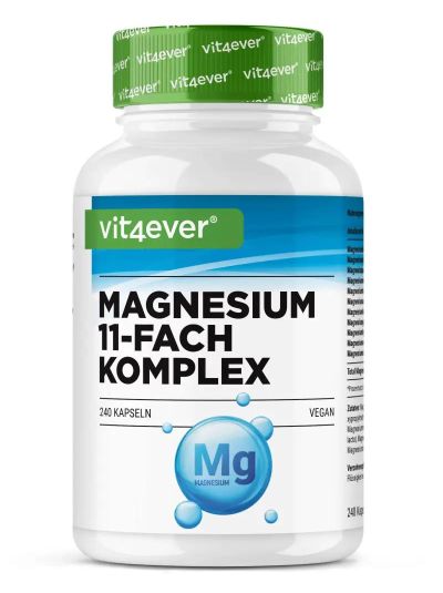Vit4ever Magnesium 11-Fach Komplex, 240 Kapseln