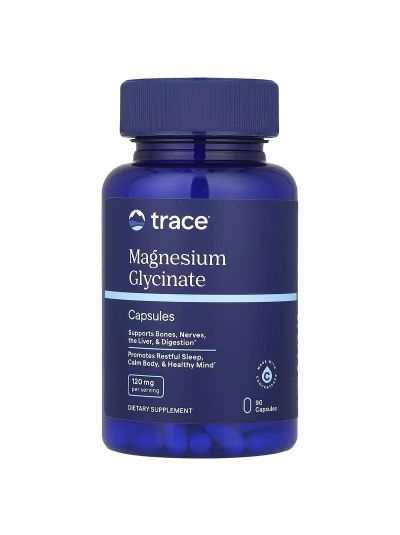 Trace Minerals Magnesiumglycinat, 90 Kapseln