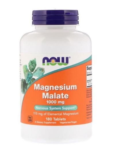 NOW FOODS MAGNESIUM MALATE 1.000 MG 180 TABLETTEN