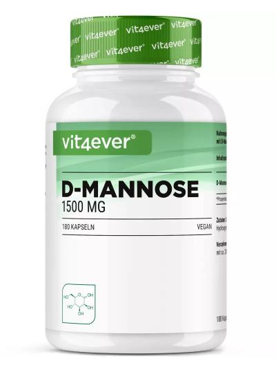 Vit4ever D-Mannose - 750 mg, 180 Kapseln