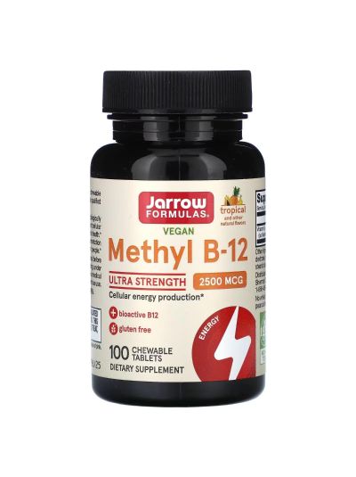 Jarrow Formulas Methyl B-12, Tropical , 2,500 mcg, 100 Chewable Tablets