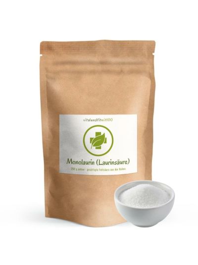 Vitalundfitmit100 Monolaurin (Laurinsäure Pulver) 250 g