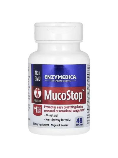 Enzymedica, MucoStop, 48 Capsules