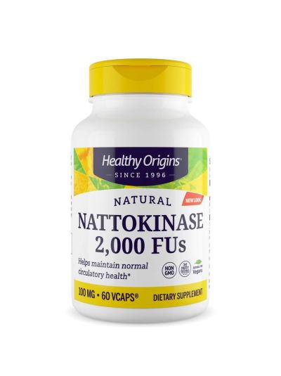 Healthy Origins, Nattokinase, 2000 FU's, 60 capsules