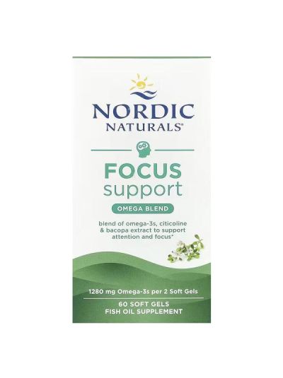 Nordic Naturals, Focus Support, Omega Blend, 60 Soft Gels
