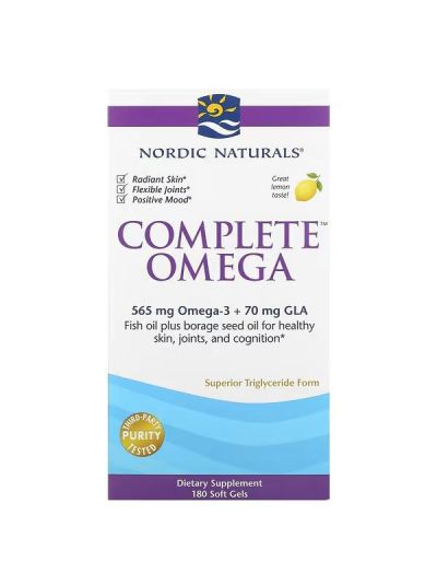 Nordic Naturals, Complete Omega, Lemon, 180 Soft Gels
