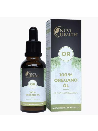 Nuvi Health Oregano Öl 20 ml 820 Tropfen 80% Carvacrol
