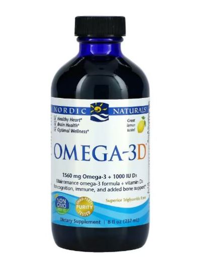 Nordic Naturals Omega-3D Zitrone 237 ml