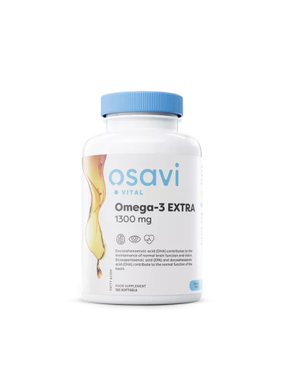 Osavi Omega-3 Extra Molecularly Distilled - 1300mg (Lemon) - 120 softgels
