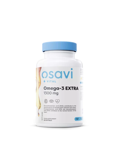 Osavi Omega-3 Extra Molecularly Distilled - 1300mg (Lemon) - 60 softgels