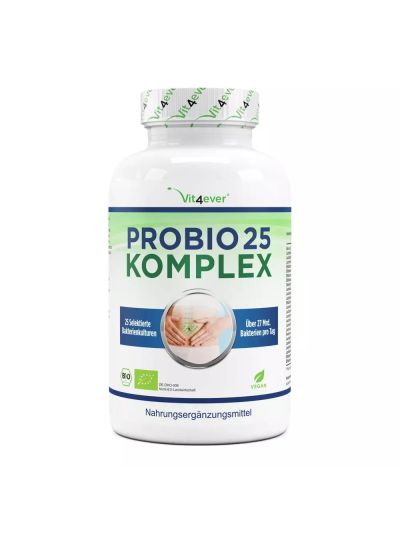 Vit4ever Probio 25 Komplex - 27 Milliarden Darmbakterien - 180 Kapseln