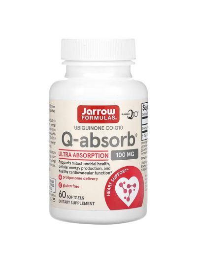 Jarrow Formulas Q-absorb Co-Q10, 100 mg, 60 Softgels