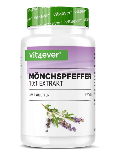 Vit4ever Mönchspfeffer Extrakt 10:1, 365 Tabletten