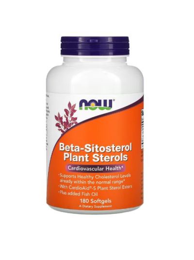 Now Foods Beta-Sitosterol Plant Sterols, pflanzliche Sterole, 180 Weichkapseln