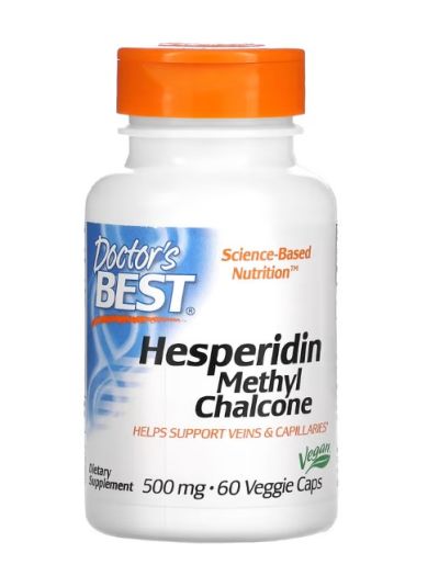 Doctor's Best Hesperidin, Methyl Chalcone, Methylchalkon, 500 mg, 60 vegge Kaps